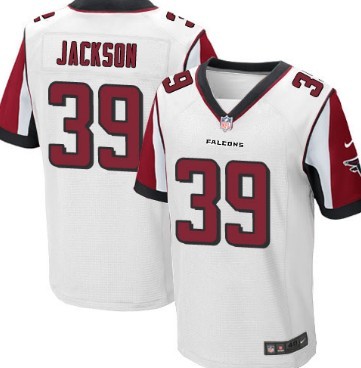 Nike Atlanta Falcons #39 Steven Jackson White Elite Jersey 