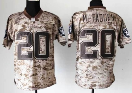 Nike Oakland Raiders #20 Darren McFadden 2013 USMC Camo Elite Jersey