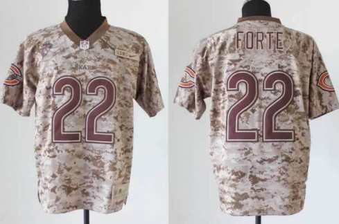 Nike Chicago Bears #22 Matt Forte 2013 USMC Camo Elite Jersey