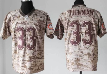 Nike Chicago Bears #33 Charles Tillman 2013 USMC Camo Elite Jersey