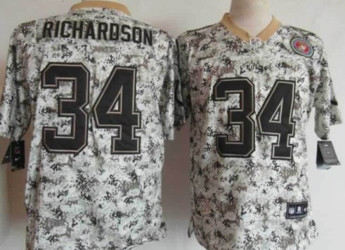 Nike Indianapolis Colts #34 Trent Richardson 2013 USMC Camo Elite Jersey