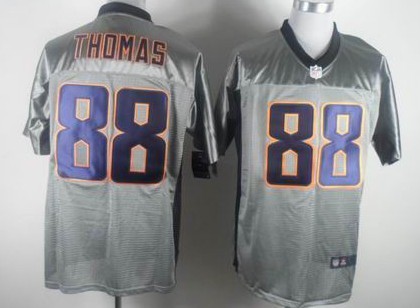 Nike Denver Broncos #88 Demaryius Thomas Gray Shadow Elite Jersey 