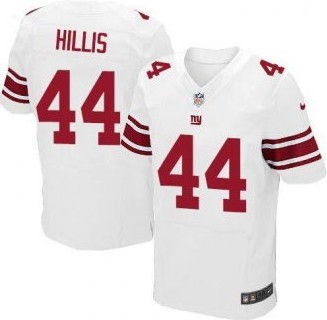 Nike New York Giants #44 Peyton Hillis White Elite Jersey 