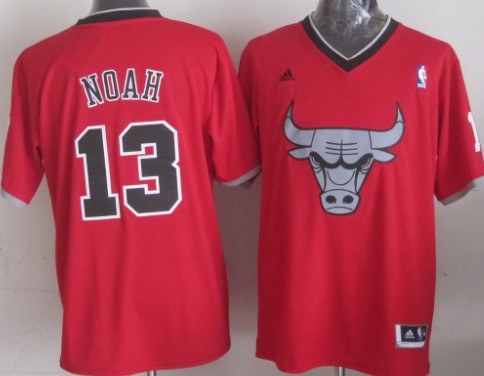 Chicago Bulls #13 Joakim Noah Revolution 30 Swingman 2013 Christmas Day Red Jersey