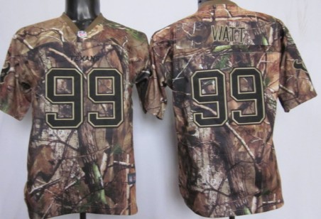 Nike Houston Texans #99 J.J. Watt Realtree Camo Kids Jersey 