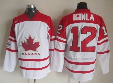 2010 Olympics Canada #12 Jarome Iginla White Jersey 