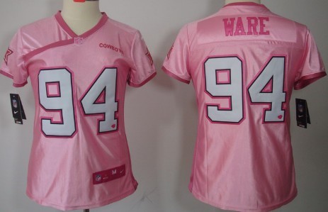 Nike San Francisco 49ers #94 Justin Smith Pink Love Womens Jersey 