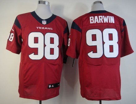 Nike Houston Texans #98 Connor Barwin Red Elite Jersey 