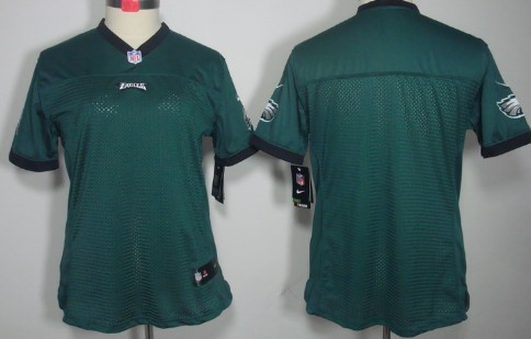 Nike Philadelphia Eagles Blank Dark Green Limited Womens Jersey 