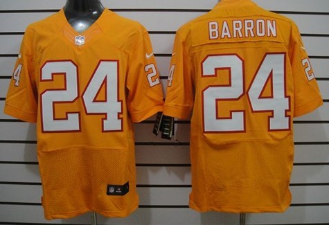 Nike Tampa Bay Buccaneers #24 Mark Barron Orange Elite Jersey