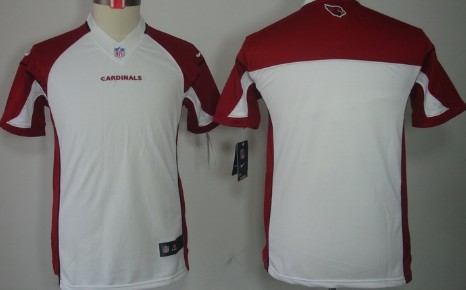 Nike Arizona Cardinals Blank White Limited Kids Jersey 