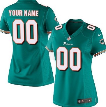 Women's Nike Miami Dolphins Customized Green Limited Jersey