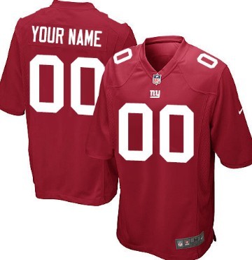 Kids' Nike New York Giants Customized Red Game Jersey 