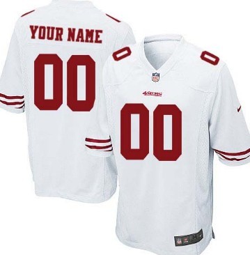 Kids' Nike San Francisco 49ers Customized White Game Jersey 