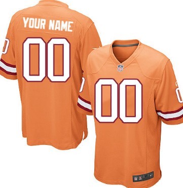 Kids' Nike Tampa Bay Buccaneers Customized Orange Game Jersey 