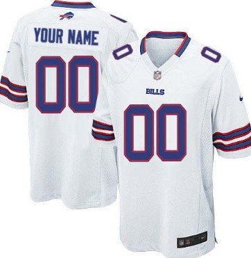 Kids' Nike Buffalo Bills Customized White Limited Jersey 