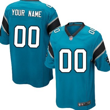 Kids' Nike Carolina Panthers Customized Blue Game Jersey