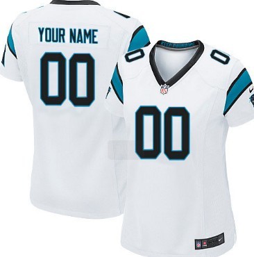 Women's Nike Carolina Panthers Customized White Game Jersey 