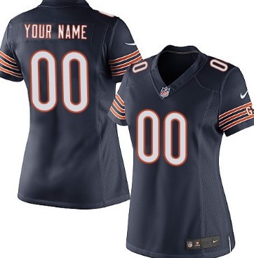 Women's Nike Chicago Bears Customized Blue Game Jersey 