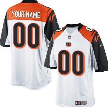 Men's Nike Cincinnati Bengals Customized White Limited Jersey