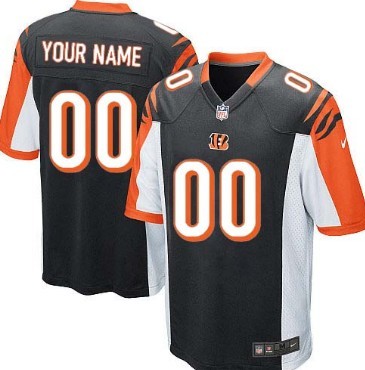 Kids' Nike Cincinnati Bengals Customized Black Game Jersey