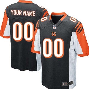 Kids' Nike Cincinnati Bengals Customized Black Limited Jersey