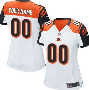 Women's Nike Cincinnati Bengals Customized White Limited Jersey