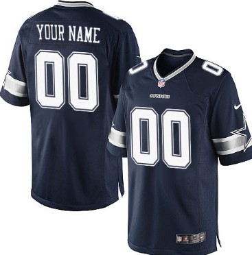 Men's Nike Dallas Cowboys Customized Blue Limited Jersey