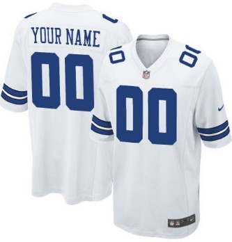 Kids' Nike Dallas Cowboys Customized White Limited Jersey