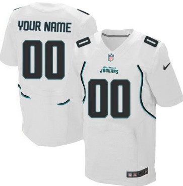 Men's Nike Jacksonville Jaguars Customized White Elite Jersey