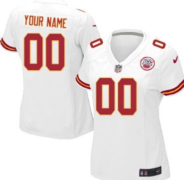 Women's Nike Kansas City Chiefs Customized White Limited Jersey