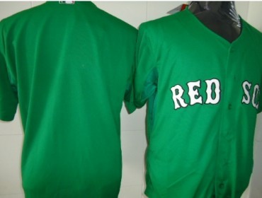 Men's Boston Red Sox Customized Green Jersey 