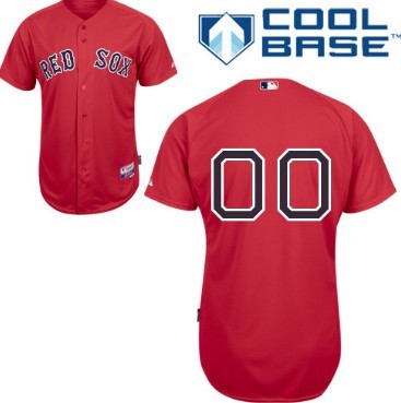 Men's Boston Red Sox Customized Red Jersey