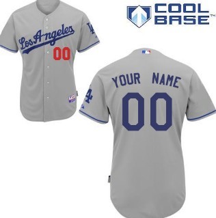 Kids' Los Angeles Dodgers Customized Gray Jersey 