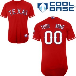 Kids' Texas Rangers Customized Red Jersey 