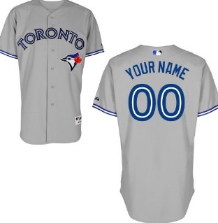 Kids' Toronto Blue Jays Customized Gray Jersey 