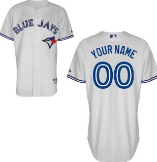 Kids' Toronto Blue Jays Customized White Jersey 