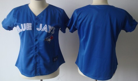 Women's Toronto Blue Jays Customized Blue Jersey 