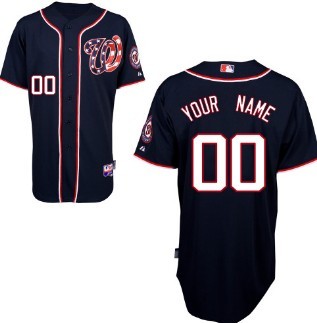 Kids' Washington Nationals Customized Blue Jersey 