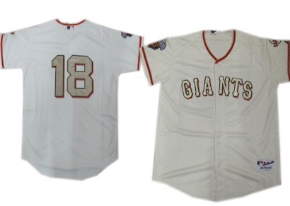 San Francisco Giants #18 Matt Cain Cream With Gold Kids Jersey