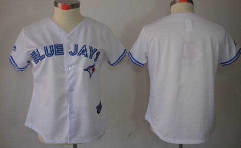 Women's Toronto Blue Jays Customized White Jersey 