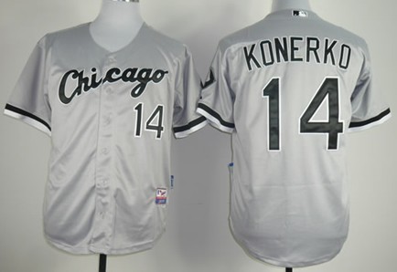 Chicago White Sox #14 Paul Konerko Gray Kids Jersey 