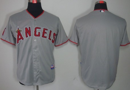 LA Angels of Anaheim Blank Gray Kids Jersey 