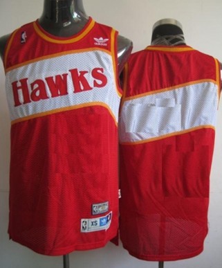 Mens Atlanta Hawks Customized Red Throwback Jersey