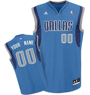 Kids Dallas Mavericks Customized Light Blue Jersey 