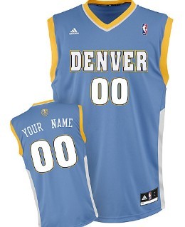 Kids Denver Nuggets Customized Light Blue Jersey 