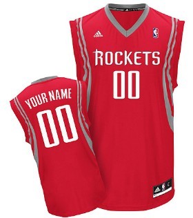 Kids Houston Rockets Customized Red Jersey