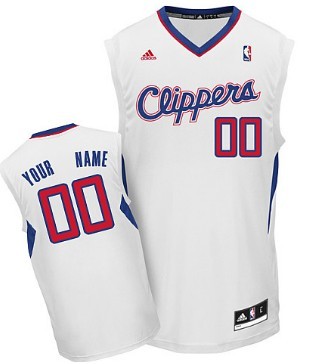 Mens Los Angeles Clippers Customized White Jersey