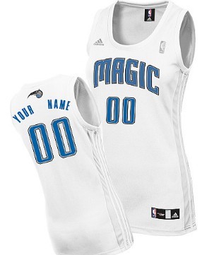 Womens Orlando Magic Customized White Jersey 