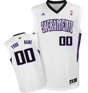 Kids Sacramento Kings Customized White Jersey